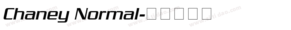 Chaney Normal字体转换